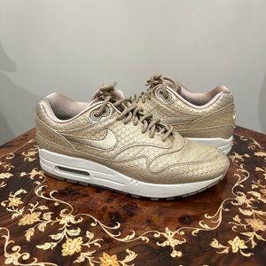 Gold snake skin nike
